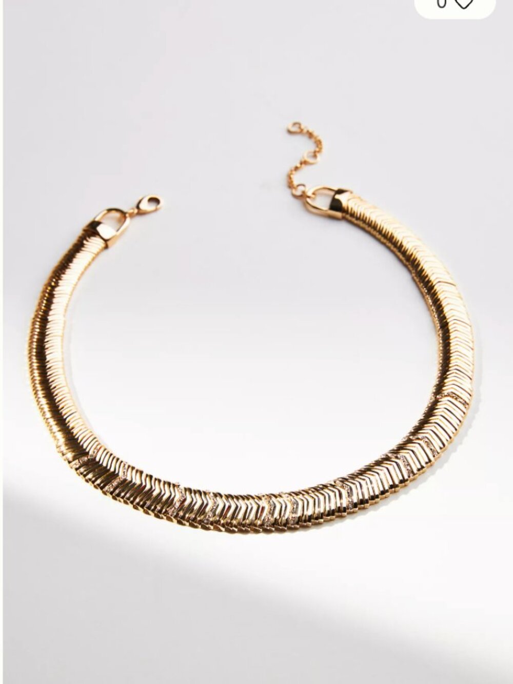 💜 Anthropologie Chevron Collar Necklace 💜